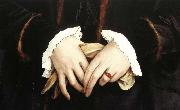 HOLBEIN, Hans the Younger Christina of Denmark oil painting